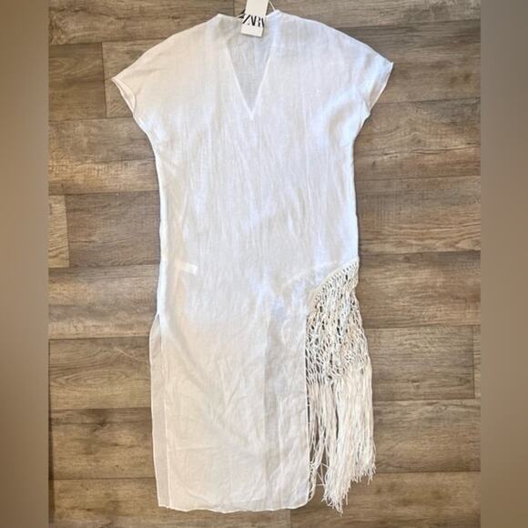ZARA BLOGGER FAVE!!! Linen Midi Dress NWT LAST ONE!!! - Picture 16 of 16